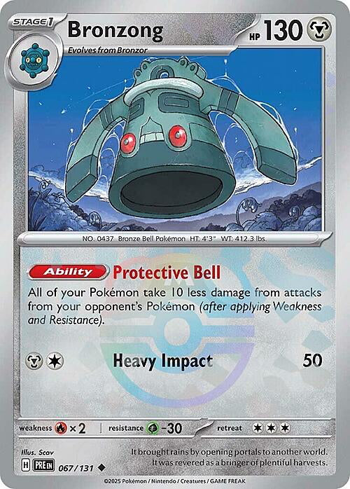 Prismatic Evolutions Bronzong #067/131 Masterball